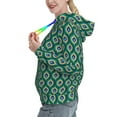 thumbnail image 2 of Salouo Peacock'S Tail Pattern Hoodie Sweatshirts for Women, Autumn Pullover Hoodie Workout Sweat Women's Long Sleeve Preppy Sweatshirts-Medium, 2 of 7