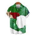 thumbnail image 4 of Sales Today Clearance! Men Casual Fashion Turndown Collar Printing Short Sleeve Button Shirt Blouse Deals of The Day Clearance!, 4 of 6