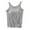 Grey, variant on Seamless Built In Bra Tank Tops for Women Wide Strap Long Cami One Piece Bra Tank Sleeveless Layering Top Anti Chafing Quick Dry Fitness Workout Tank Tops Women Color Black Size M