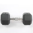 thumbnail image 3 of 110LBS Hex Dumbbell Set with Rack, 20+30LB Rubber Encased Dumbbells for Home Gym Strength Training, 3 of 7