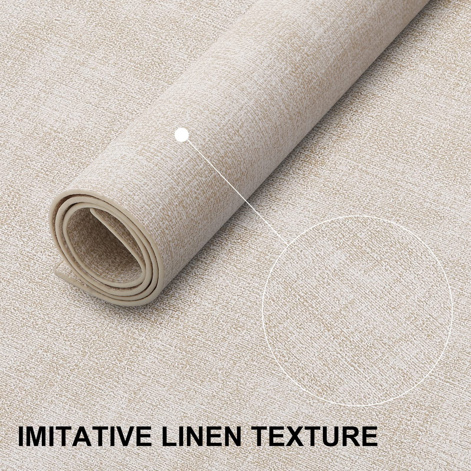 decorUhome Placemats Set of 6, Heat Resistant PU Faux Leather Table Mats, 11.8" x 17", Beige
