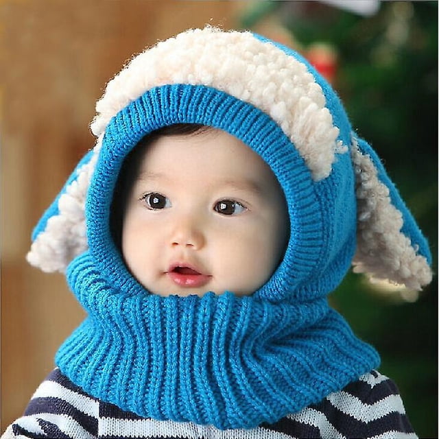 Gorro de invierno multifuncional YONGSHENG Botao Bebé Niños Cálido Tejido Felpa Lana Orejeras Bufanda