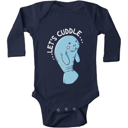 

Lets Cuddle Funny Manatee Baby Crawl cloths Long Sleeve Unisex Infant Rompers Bodysuit