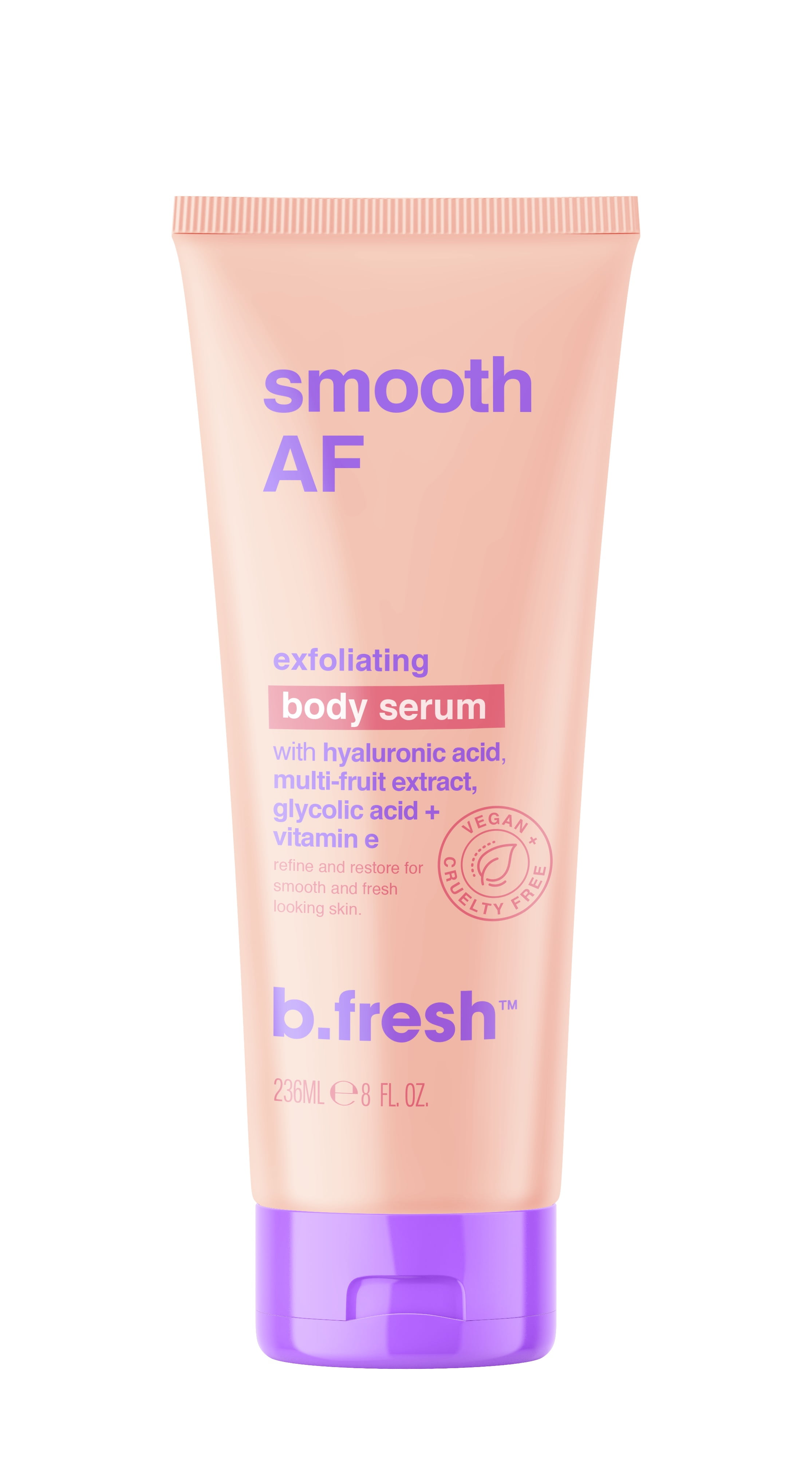 B.Tan Smooth AF Exfoliating Body Serum, 8 oz Serum