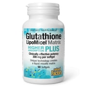 Natural Factors Glutathione LipoMicel Matrix, 300 mg, Offers Higher Absorption & Powerful Antioxidant Support, 90 Softgels