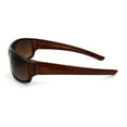 thumbnail image 4 of Mens Rectangular Warp Plastic Sport Bi-focal Reading Lens Sunglasses All Brown 2.25, 4 of 4