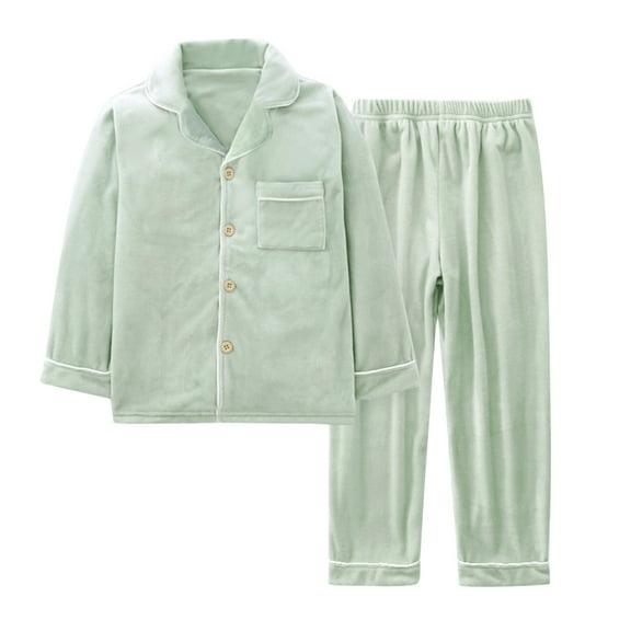 TAIAOJING Boys Girls 2 Piece Outfits Toddler Winter Long Sleeve Pocket Tops Coat Pants 2Pcs Clothes Set For Children Clothes Comfort Fleece Outfit 2-3 Years