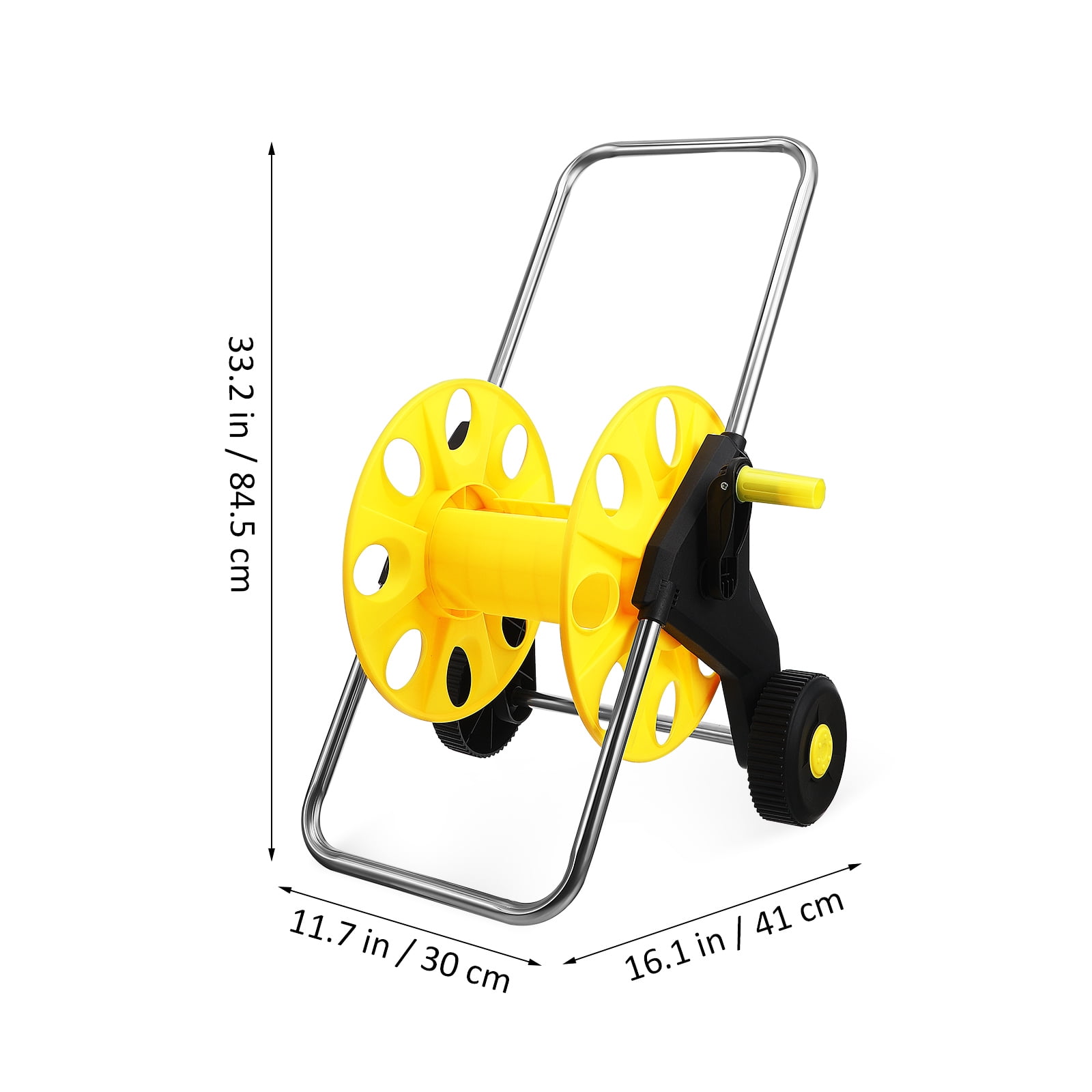 Hemobllo Portable Hose Reel Cart with Wheels, Plastic Outdoor Garden Water Hose Storage Organizer, 1 Piece