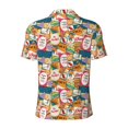 thumbnail image 4 of Rocae Retro Summer Stamp for Men's Short Sleeve Polo Shirt, Quick Drying Performance Moisture Wicking Sports Men's Golf Shirt 4X-Large, 4 of 9