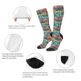 thumbnail image 6 of Haiem Hawaii Palms Socks, Funny Novelty Crazy Design Cotton Socks Sports Socks Knee High Socks For Men, Women,1Pairs - Gift For Working Friends, 6 of 9