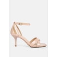 thumbnail image 6 of Oraiku Faux Suede Cross Strap Heels, 6 of 10
