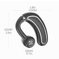thumbnail image 2 of K21 Business Auricular Bluetooth Inalámbrico a prueba de sudor V4.1 Auriculares con micrófono de reducción de ruido, Negro Plata seitruly EL2093-03B, 2 of 2