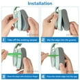 thumbnail image 5 of Geekria Comfort Mesh Fabric Replacement Ear Pads for Astro Gaming A10 Gen 2 Headphones Ear Cushions, Repair Parts (Grey/Green), 5 of 6
