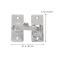 thumbnail image 2 of SWETRACE 1Jgo De Seguridad Para Puertas Con Inoxidable Antioxidante Plata, 2 of 6