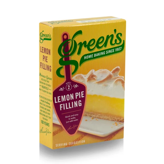 Greens Lemon Pie Filling Mix 2 X 70G, Imported from Britain