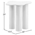 thumbnail image 7 of Meridian Furniture Romaine Contemporary Metal End Table in White, 7 of 7