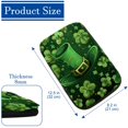 thumbnail image 4 of Saint Patrick's Day Soft Furry Printed Car Armrest Mat 12.5x8.2 Inch - Comfortable Armrest Cover & Accessories, 4 of 6