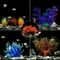 thumbnail image 3 of Aquarium Plants, 7 Pack Artificial Coral Ornament for Fish Tank Decorations (Multicolor), 3 of 5