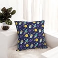 thumbnail image 6 of Pofeuu Astronaut Corgi Print Double-sided plush pillowcase Square Throw Pillow Covers Pillows Cover for Living Room Bedroom Sofa Couch Cushion Cover（No pillow core）-26"x26", 6 of 7