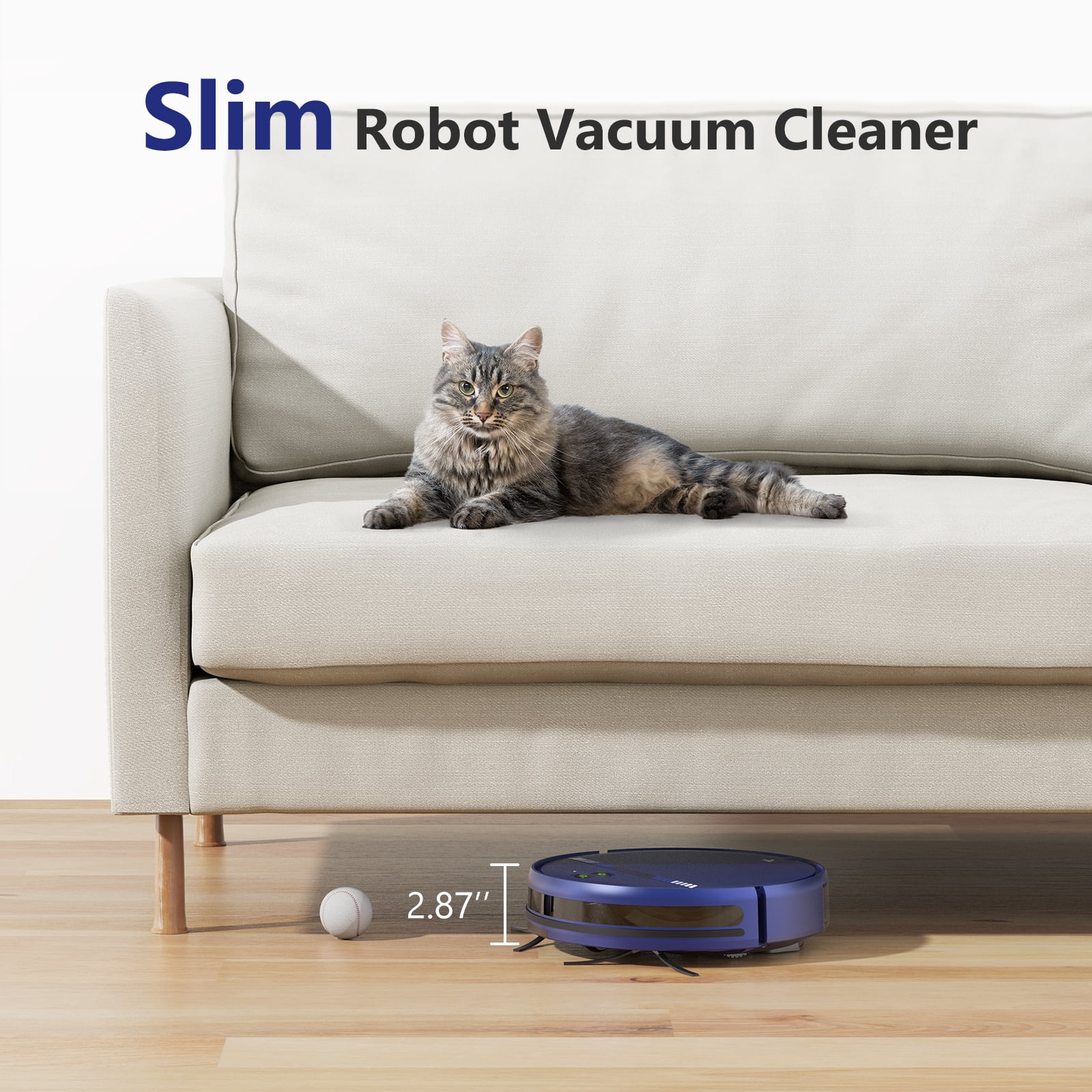 ONSON Robot Vacuum Cleaner, 2 in 1 Mop Combo for Pet Hair, Hard Floor