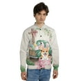 thumbnail image 4 of Easter Egg Corgi Bunny Ear Welcome Spring Truck All Over Print 3D Baseball Jacket Welsh Corgi Dog Lover Gifts Idea Bomber Jacket Softball - 12002, 4 of 6