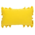 thumbnail image 3 of SAFAVIEH Grema 12" x 20" Solid Overcut Plush Pillow, Yellow, 3 of 5