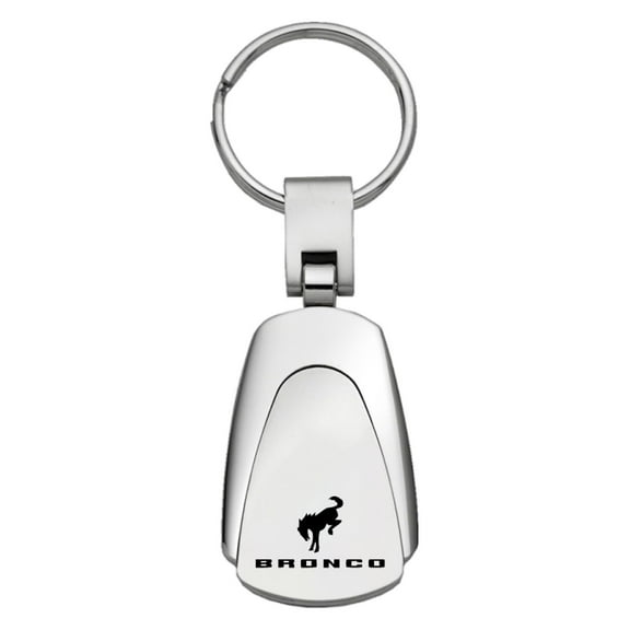 Ford Bronco 2020 Teardrop Key Chain (Silver)