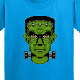 thumbnail image 4 of Inktastic Halloween Frankenstein Head Youth T-Shirt, 4 of 5