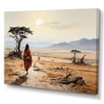 thumbnail image 2 of Designart "Wanderer Nomadic in Africa II" African Canvas Wall Art, 2 of 5