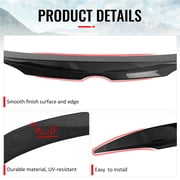 Ikon Motorsports Duckbill Highkick Rear Middle Trunk Deck Lid Spoiler Wing Lip For 2019-2026 Toyota Corolla Hatchback & GR Corolla, Carbon Fiber CF