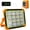 Orange, variant on Solar Portable Camping Light with Stand, 100W 12000mAh Rechargeable Light with 4 Modes, LED Cordless Flood Lights for Work, Power Failure, Repair
