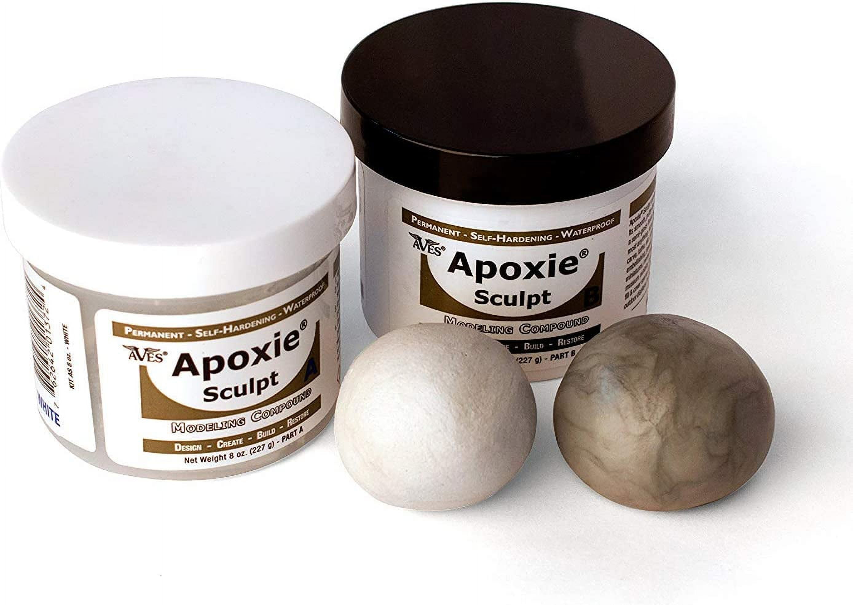  AB Epoxy Sculpt Clay, 2 Part Epoxy Modeling Paste Clay Compound  (A&B), Sculpture Modeling Clay for Sculpting, Modeling, Filling, Repairing  and Retrofitting, White : Arts, Crafts & Sewing
