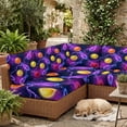 thumbnail image 5 of Couch Cushion Covers 3 Pcs Dazzling Bowling Sports Stretch Sofa Cushion Slipcovers Modern Ball Sport Purple Soft Sofa Cover Elastic Non-Slip Sofa Seat Cover Furniture Protector, 5 of 7