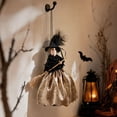 thumbnail image 4 of Kitchen Witch Doll Black Gold Hanging Figure for Halloween Party Decor Indoor Outdoor Mantel Home Display, 4 of 5