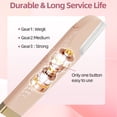 thumbnail image 4 of Dermaplane Razor for Women Face with 7 Replaceable Blades and LED Light, 3 Speeds Women Razor Remove Peach Fuzz and Dead skin, Facial Hair Remover Help Absorption of Skincare, Rechargeable, Pink, 4 of 9