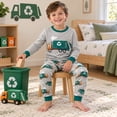thumbnail image 2 of Little Boys Pajamas Garbage Truck 100% Cotton Long Sleeve Toddler Pjs Toddler Clothes Kids Sleepwear(Cray-6577 5T), 2 of 7