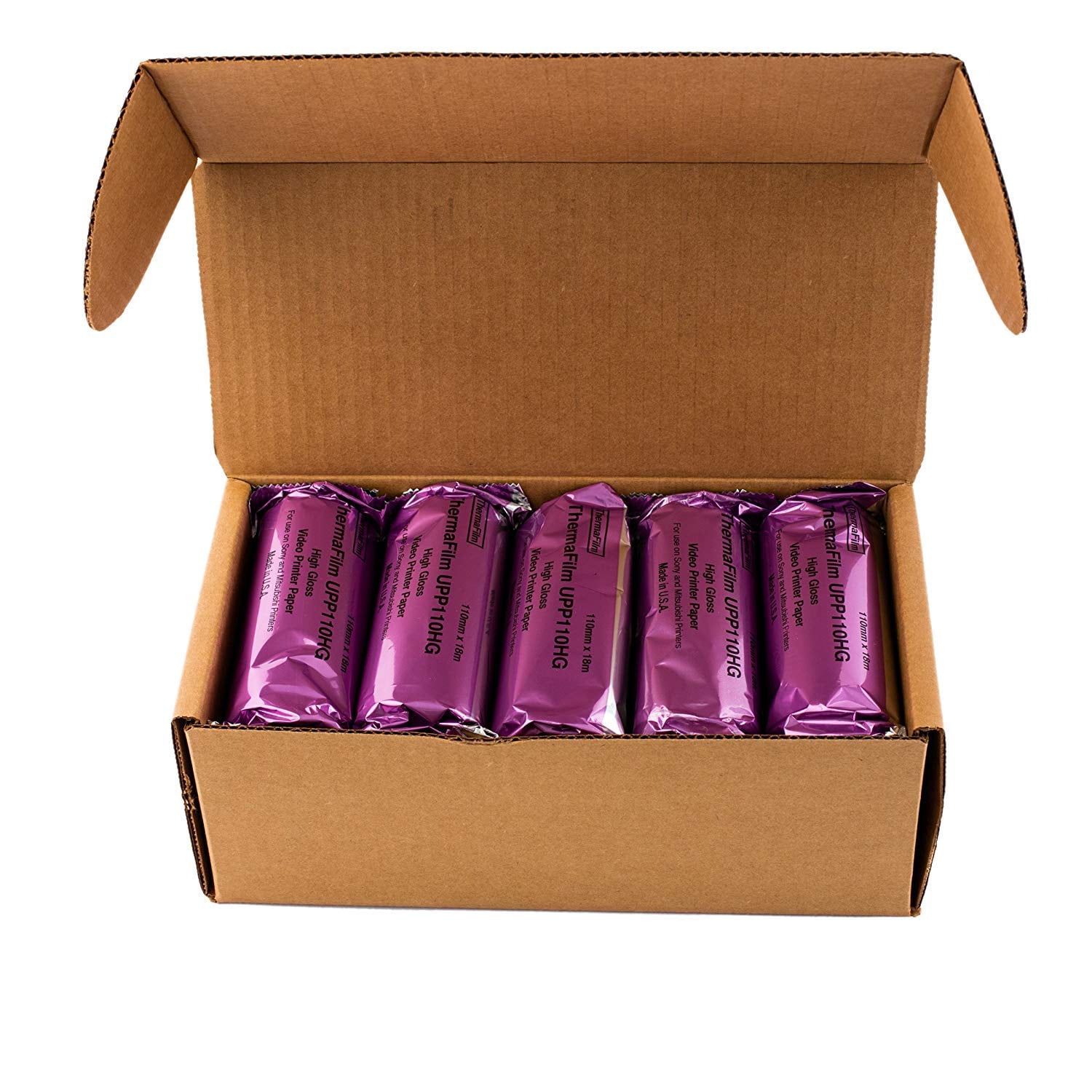 Sony Compatible UPP-110HG High Gloss Ultrasound Paper Film/Media 20 Rolls, 110mm x 18m (Made in USA) | 20 Rolls