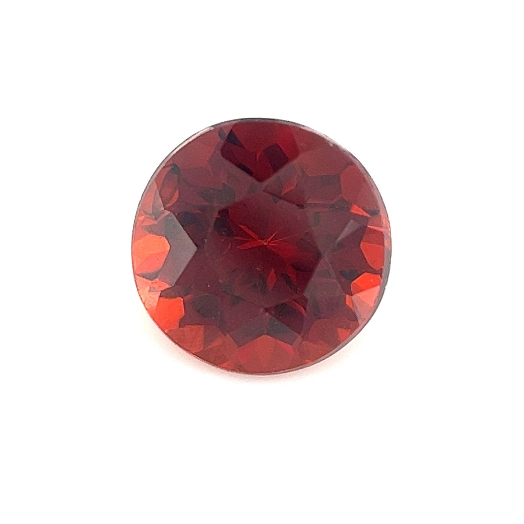 Certified Real 1 Carat Spessartine Round Shape Brilliant Cut 6 mm Loose Gemstone January Birthstone