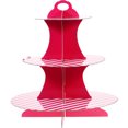 thumbnail image 1 of 1 Set Cupcake Stand Holder Cake Display Stand 3-Tiered Dessert Serving Stand, 1 of 8