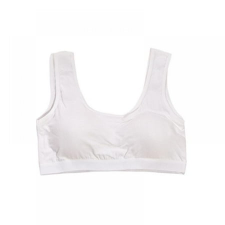

Wireless Thin Padded First Bra for Girls Teenager Sports Bra Puberty Girl Cotton Underwear Breathable Cami 8-14T