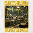 thumbnail image 2 of Men's Star Wars: The Mandalorian Nevarro Droid Repair Graphic Tee White 3X Large, 2 of 5