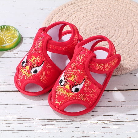 

Sandalias Para Bebe Sandals for Kids Cool Boy Sandals Sandals Boys Sandals for Girls Soft Girls Sandals baby soft sole sandals Red 13（14）