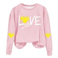 thumbnail image 1 of Timegard Womens Crewneck Sweatshirt Fall Loose Comfy Drop Shoulder Print Long Sleeve Pullover Tops, 1 of 4