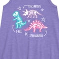 thumbnail image 2 of Instant Message - Type of Dinosaurs - Triceratops, T-Rex, Stegosaurus - Toddler & Youth Girls A-line Dress, 2 of 5
