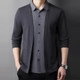 thumbnail image 7 of RUTAYY Men's Shirts Color Block Slim Fit Casual Long Sleeve Turndown Collar Button Down Comfortable Daily Wear Chic Holiday Blouse, 7 of 7