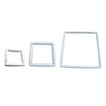 thumbnail image 3 of 3 Size Plastic Handheld Square Shape Embroidery Plastic Frame Hoop Cross Stitch Tool White Stitching Cloth Support Frames DIY, 3 of 8