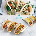 thumbnail image 2 of 4 paquetes de soportes para tacos de acero inoxidable estilo bandeja para tacos WD.WDQZL Hogar, 2 of 5