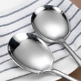 thumbnail image 6 of Stainless Steel Serving Spoon Set of 6 Pieces for Catering, Dishwasher Safe, 9.14 Inches Large Serving Utensils of Spoons(Silver), 6 of 7