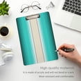 thumbnail image 5 of Coolnut Mexican Serape Blanket Stripes Clipboard, Acrylic Standard A4 Letter Size Clip Board with Low Profile Clip for Office, Classroom, Doctor, Nurse and Teacher Gifts, 5 of 7