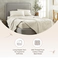 thumbnail image 2 of Whisper Organics 500 TC Sateen Fitted Sheet, 2 of 8